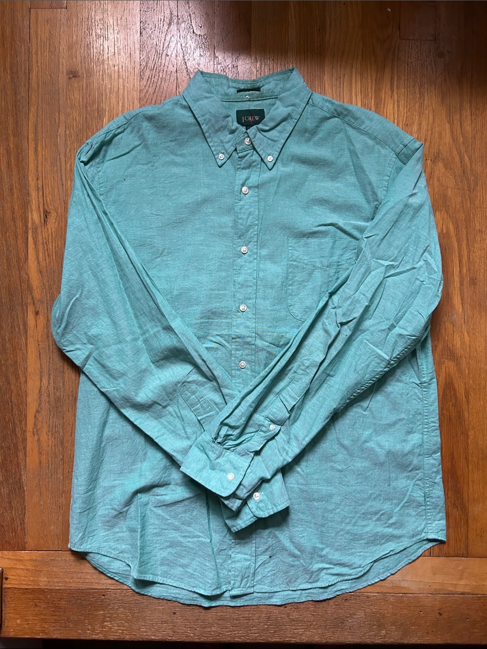 J. Crew Men’s Seafoam Button-Down Shirt